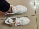 安踏女鞋2026春夏季新款运动鞋女轻便跑步鞋防滑软底网面透气防水鞋子 【春季皮面防泼水】白/樱花粉-10 37.5 (235mm)6.5 实拍图