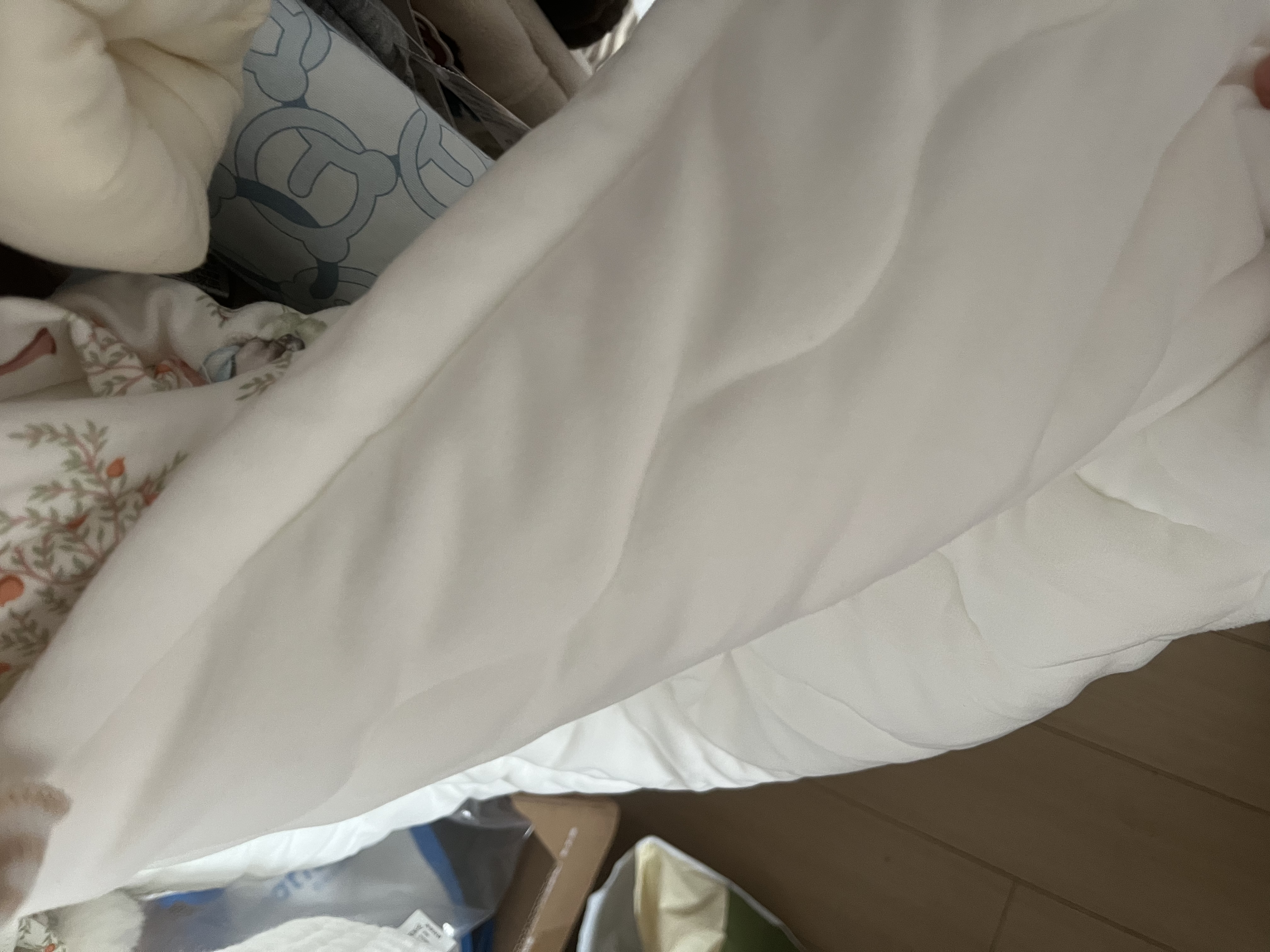 宜爽儿婴儿斗篷春秋冬宝宝外出加绒连帽披风防风抱被 城堡兔 均码L 实拍图