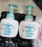 强生（Johnson）婴儿牛奶洗发沐浴二合一400ml 新生儿宝宝儿童洗发水沐浴露泡沫型 实拍图