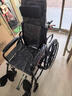 怡辉（YIHUI）轮椅瘫痪老人专用可躺可大小便出行轻便折叠带坐便器高靠背护理 实拍图