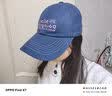 CACUSS棒球帽女字母刺绣帽子女春季鸭舌帽棉质软顶显脸小遮阳帽女 星蓝 实拍图