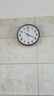 康巴丝（Compas）挂钟客厅钟表 简约钟表客厅石英钟表挂墙时钟 c2877咖木色 33.5cm 实拍图