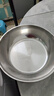 【不锈钢】和面盆厨房烘焙家用火锅盆洗菜打蛋汤锅盆醒面盆料理盆 32cm【热卖款】不锈钢 和面盆 实拍图