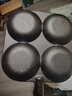 【大牌同款】章丘四孔铸铁煎蛋锅无涂层不易粘多功能早餐煎蛋锅 黑色17cm 铸铁四孔煎锅 实拍图