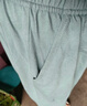 红豆居家睡衣女夏季纯棉休闲短袖短裤女士睡衣可外穿家居服绿色170/92A 实拍图