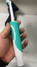 欧乐B（Oral-B）电动牙刷d12深度清洁牙龈按摩3D声波P系列圆头送男友送女友情侣 经典旋转清洁-D12绿色 实拍图