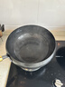 京严正宗章丘大肚铁锅家用炒菜锅无涂层不粘锅电磁炉燃气灶专用已开锅 【三次开锅发货】适用3-8人 28cm 【山东老字号铁锅技术｜百年传承】 实拍图