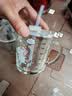 儿童家用水杯刻度学生耐热吸管早餐杯奶粉杯微波炉玻璃杯子牛奶杯 牛奶杯杯子+盖+吸管【款式随机】 实拍图