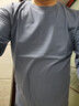 班尼路（Baleno）长袖t恤男春秋季基础款纯色圆领男士打底衫宽松纯棉上衣男女同款 实拍图