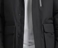 阿迪达斯25年冬款黑色派克羽绒服  商务通勤600蓬男士休闲羽绒连帽夹克 实拍图