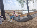 京东京造 户外双人吊床 露营便携收纳防侧翻降落伞布结实高承重成人秋千 实拍图