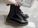 马丁博士（Dr.Martens）1460 W英伦女款早春经典款通勤光面皮黑色马丁靴 黑色 36 建议拍大一码 实拍图