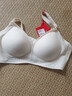 猫人10A抑菌无痕内衣女士冰丝无钢圈文胸聚拢上托防下垂性感薄胸罩L 实拍图