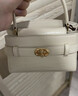 CHARLES&KEITH鳄鱼纹凯莉包手提斜挎婚包包女包生日礼物CK2-50270880-1 Ivory象牙色 S 实拍图