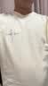 啄木鸟【2件装】纯棉短袖T恤男夏季青少年潮牌半袖体恤男女宽松衣服 【Mth】杏色+【Chs】白色 L （建议体重120-141斤） 实拍图