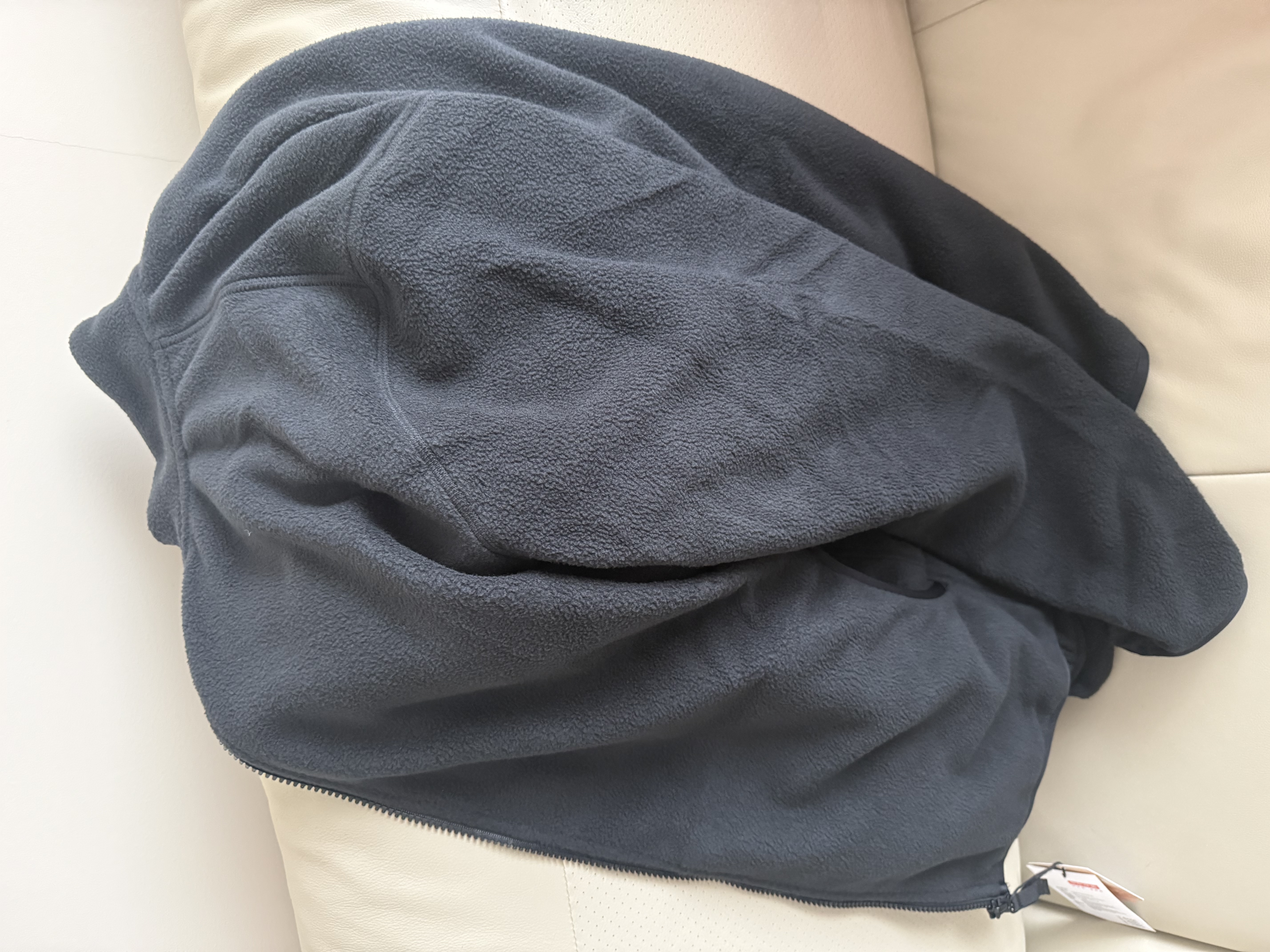京东京造夹克外套男冲锋摇粒绒衣服春秋新款加厚抓绒衣冲锋衣内胆黑XL 实拍图