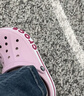 卡骆驰（CROCS）贝雅卡骆班洞洞鞋轻便耐磨一脚蹬休闲鞋女鞋时尚沙滩鞋|205089 芭蕾粉/糖果粉-6TG 36 /37(220mm) 实拍图