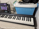 特伦斯电子琴88键折叠琴成人儿童初学电钢键盘教学乐器V10便携钢琴 V10典雅黑+延音踏板+原装琴包 实拍图