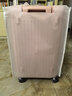 纯奢（CHEYSIR）五轮超大容量行李箱万向轮PC拉杆箱男女学生旅行箱密码箱包皮箱子 经典款-樱花粉·减震刹车功能 24英寸 -抗菌内里【创新5轮-短途旅游/出行】 实拍图
