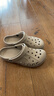 卡骆驰（CROCS）贝雅洞洞鞋男鞋女鞋轻便耐磨一脚蹬拖鞋休闲鞋百搭花园鞋|10126 卵石色-2V3 44 (280mm) 实拍图