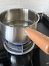 双枪（Suncha）奶锅316L不锈钢婴儿宝宝辅食小奶锅汤锅雪平蒸锅加厚 20cm 实拍图