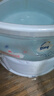 iuu婴儿游泳桶免安装 儿童洗澡桶 可折叠泡澡桶家用新生儿游泳池浴桶 【免安装-透明】巨无霸+收纳袋 母婴级面料，耐磨稳固防变形 实拍图