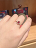 廷亮 18K金镶嵌钻石天然鸽血红红宝石戒指戴妃款彩宝戒指送 手寸留言(10至20号)现货 实拍图