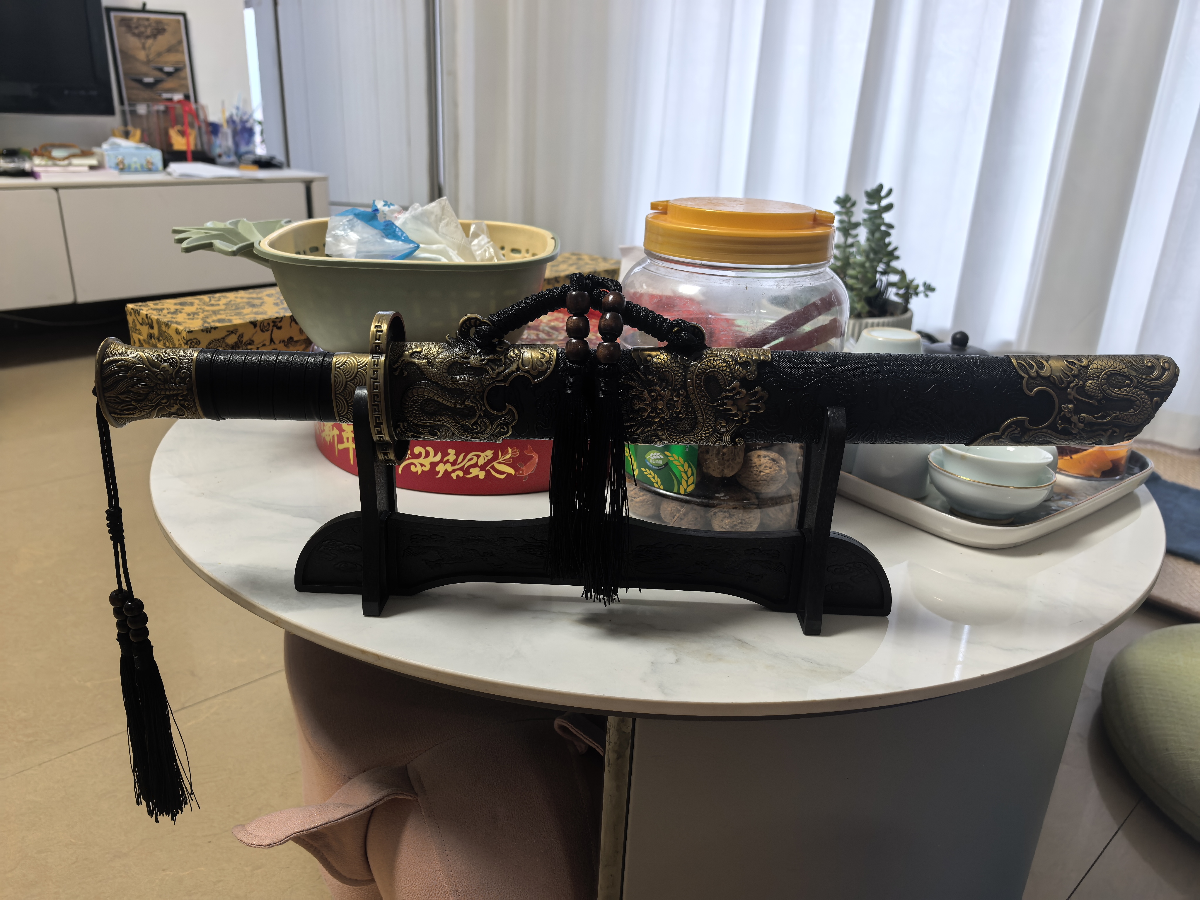 拙匠龙泉市扶风短刀唐横刀合金装具锻打一体刀剑防身收藏冷兵器未开刃 扶风 实拍图