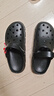 特步（XTEP）运动拖鞋男士情侣洞洞鞋子男款外穿夏季凉鞋男 A012 黑色 42 实拍图
