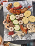 烤肉锅电烤盘烤肠机烤肉炉烧烤锅家用麦饭石少烟不粘插电铁板烧 40CM麦饭石烤肉盘8人以上 1层 送面包夹油刷 实拍图