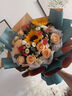 艾斯维娜鲜花速递向日葵混搭花束生日礼物全国同城配送 向日葵香槟韩式花束 实拍图