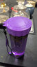 特百惠（Tupperware）莹彩430ml塑料杯男女士学生运动水杯子大容量泡茶杯 魅影紫 实拍图