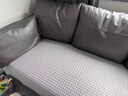 纽丝乐沙发凉席垫夏季新款凉豆豆夏天坐垫子皮防滑冰丝沙发垫套罩盖布巾 星耀-冰雪灰 70*70cm一片 实拍图