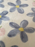 红豆家纺牛奶绒床单单件1.5米x2米冬季家用床罩绒毛毯法兰绒宿舍被单床盖 蓝色花朵【加绒加厚 保暖蓄热】 120*200cm【单床单】 实拍图