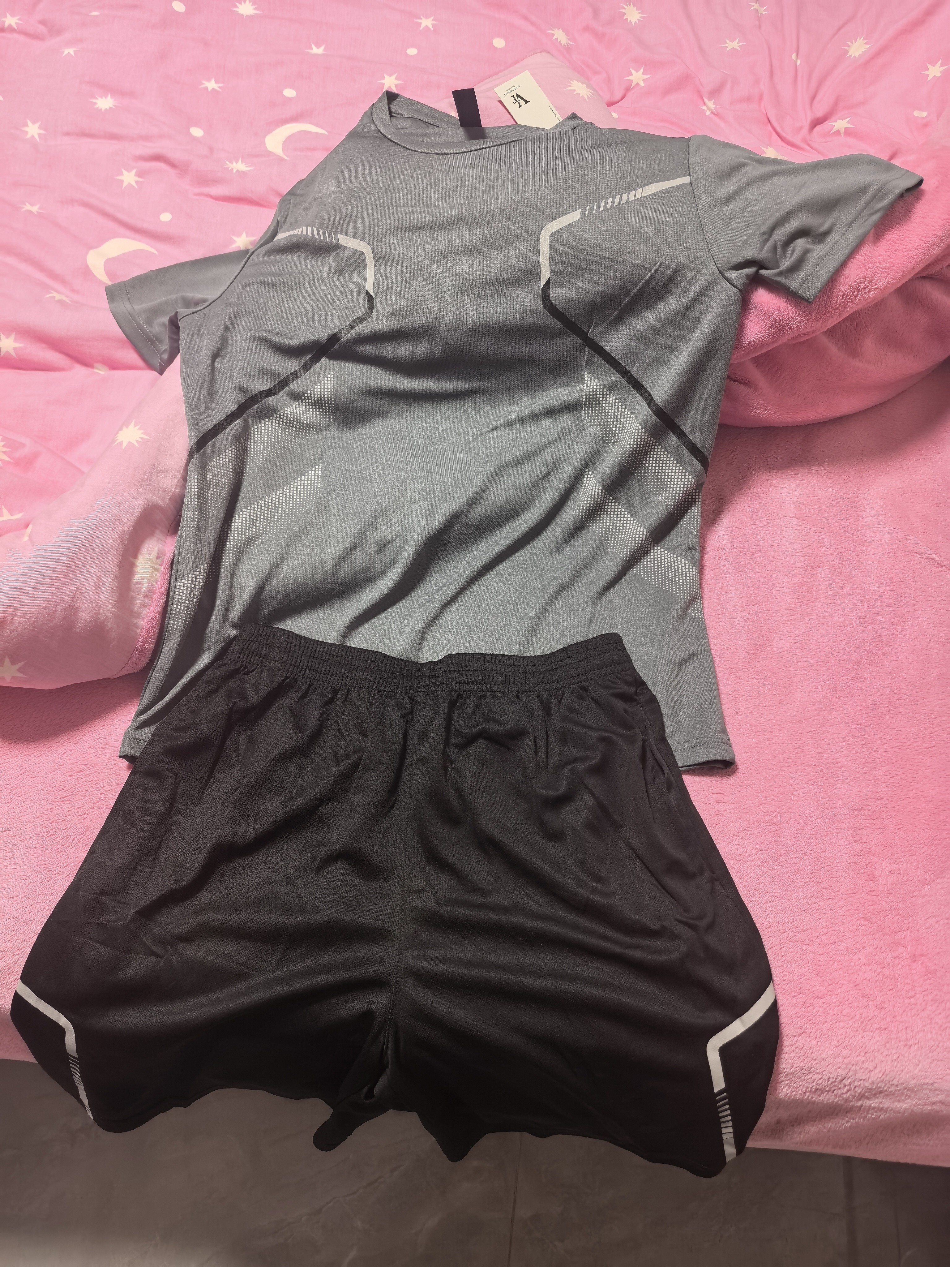VICTORIATOURIST运动套装男夏季跑步速干衣足球训练服篮球羽毛球服休闲套装 实拍图