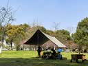骆驼（CAMEL）天幕户外大号黑胶露营帐篷野营野餐遮阳棚防雨防晒野外露营 B011A 实拍图