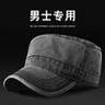 战术鸟(纯棉)平顶帽男美式牛仔鸭舌帽复古工装棒球帽鸭嘴休闲帽子 实拍图