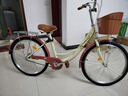 凤凰（Phoenix）自行车成人男女式通用型城市通勤单车女芭蕾 24英寸米黄色 实拍图