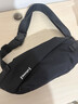 史莱辛格（Slazenger）胸包男士斜挎包休闲单肩包运动腰包挎包潮流骑行包大容量手机包 黑色【可容纳7.9寸ipad mini】 实拍图