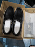 宜驰（EGCHI）新款皮鞋男头层牛皮一脚蹬耐磨驾车商务休闲鞋 JST1351 黑色 42 实拍图