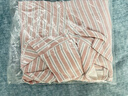 MUJI 女式 无侧缝 双层纱织 平角裤 安全裤 女士女生 FCE46C6S 米白色条纹 M （160/66A） 实拍图