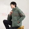 京东京造羽绒服男鸭绒加厚防寒工装面包服防泼水冬季外套短款 橄榄绿L 实拍图