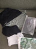 棉十三袜子男士100%纯棉10A抗菌防臭秋冬季黑色纯色小腿高筒商务长袜5双 实拍图