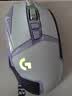 罗技（G） G502 HERO主宰者 有线鼠标 游戏鼠标  g502hero  可配重HERO引擎 礼盒送男友 RGB炫彩灯光 G502H-星河紫+鼠标垫+防滑贴 实拍图