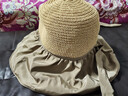 FitonTon遮阳帽子女全顶防晒帽黑胶防紫外线太阳帽夏加宽帽檐户外百搭草帽 实拍图