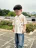 希苑男童短袖衬衫夏季薄款宝宝T恤翻领开衫婴儿衣服帅气外出服 晒单实拍图