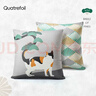 quatrefoil 抱枕靠垫办公室腰枕沙发床头靠枕简约可拆洗 45*45cm蓦梢 实拍图