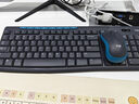 罗技（Logitech）MK275 键鼠套装 无线键鼠套装 办公键鼠套装 全尺寸 商务键鼠套装 带无线2.4G接收器 黑蓝色 实拍图