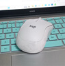 罗技（Logitech）M221 轻音鼠标 无线鼠标 办公鼠标 对称鼠标 带无线微型接收器 米白色 实拍图