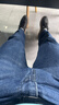 罗蒙（ROMON）男士牛仔裤男春夏商务休闲裤男弹力直筒男裤薄款深档直筒长裤高腰 深蓝+浅蓝【春秋】 厚款 32 【腰围2尺5建议125-135斤】 实拍图